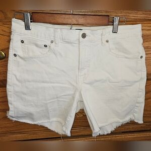 Gap White Denim Shorts